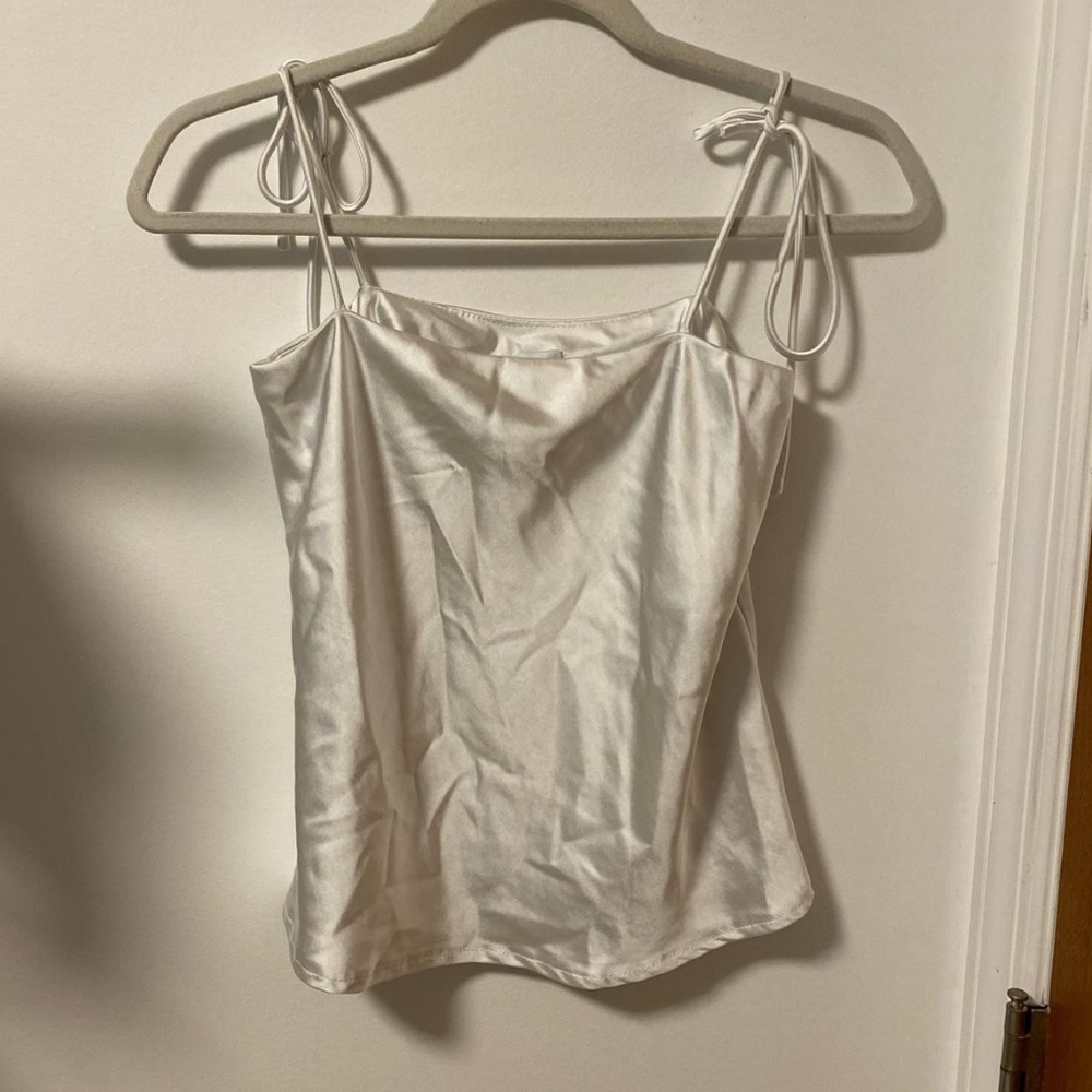 Princess Polly White Satin Top